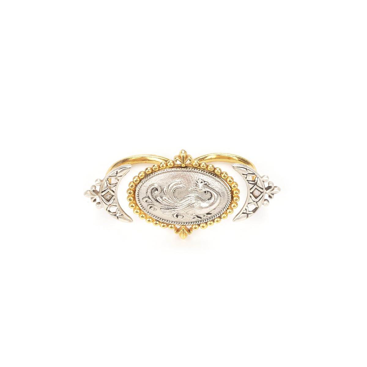 Shaya by CaratLane Navilu Coin Multi-Finger Ring in Dual Plated 925 Silver (B0CCDH1CDR) Amazon Price History, Amazon Price Tracker