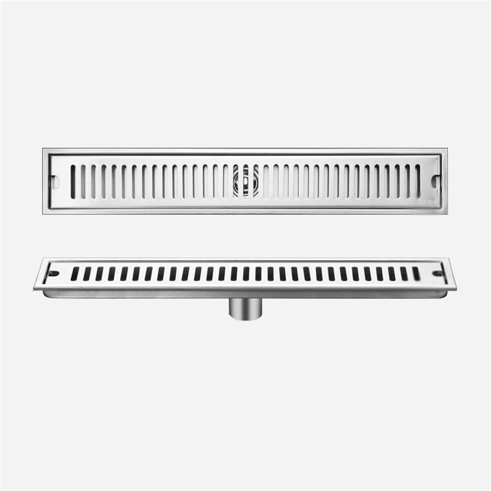 Rechteckiger Duschablauf aus Edelstahl – 130 cm Bodenablauf mit Filter für Badezimmer, Dusche und Pool – langlebiges, korrosionsbeständiges Design