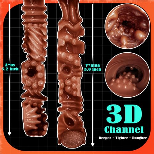 Image of BIG SHOCKED Black Goddess Realistic Sex Doll for Men, Natural Angle Fit Sex Dolls Sex Toy Big Ass Male Sex Toys Fake Pocket Pussy Stroker with 2 Hole Deeper Vagina & Tight Anal Soft Butt Adult Toys