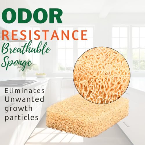 Image of Peachy Clean Silicone Dish Sponge Scrubbers, Unscented Freshness, Non-Scratch, Odor-Resistant, Durable Dish Sponges for Kitchen 3pk