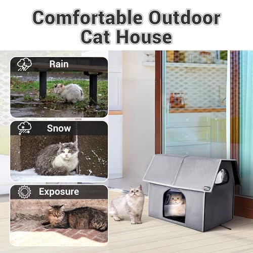 Miu Color Outdoor Cat House, Large Weatherproof Cat Houses thumb #1