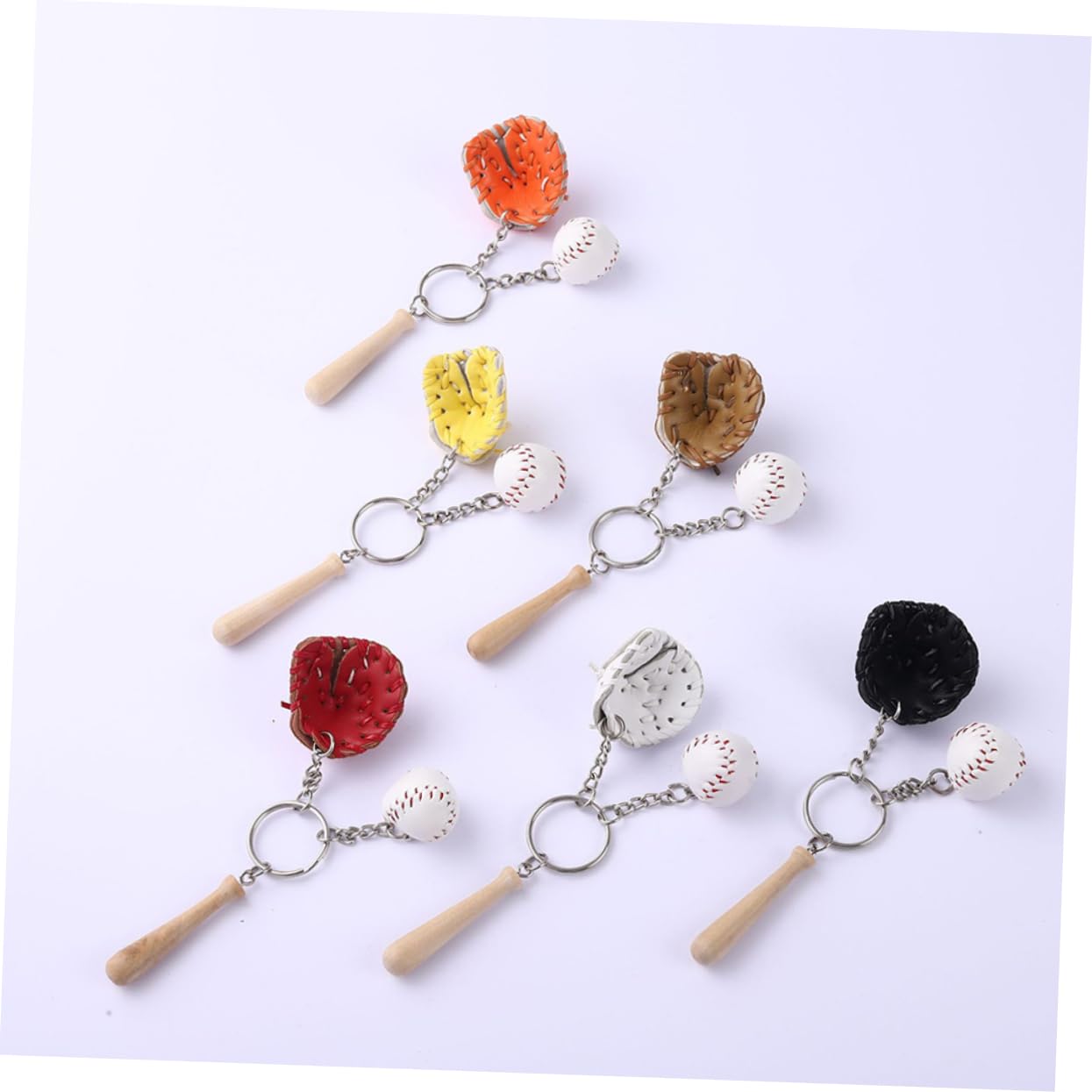 FOMIYES Decorazione Sospesa Da Baseball Sports Heyring Etichetta Della Borsa Da Baseball Portachiavi Da Baseball Ciondolo Portachiavi Borsa Da Baseball Pu