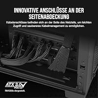 Corsair RM750x SHIFT Vollmodulares ATX-Netzteil - Modulare Seitenschnittstelle - ATX 3.1- & PCIe 5.1-kompatibel - Null-Drehzahl-Lüftermodus - 105°C-Kondensatoren - 80 PLUS Gold-Effizienz - Schwarz – Ansicht 4