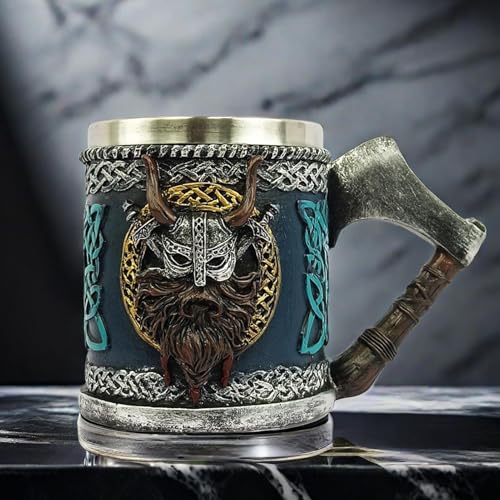 Chope à bière tête de mort 0.5l pour café et whisky de bar - 5