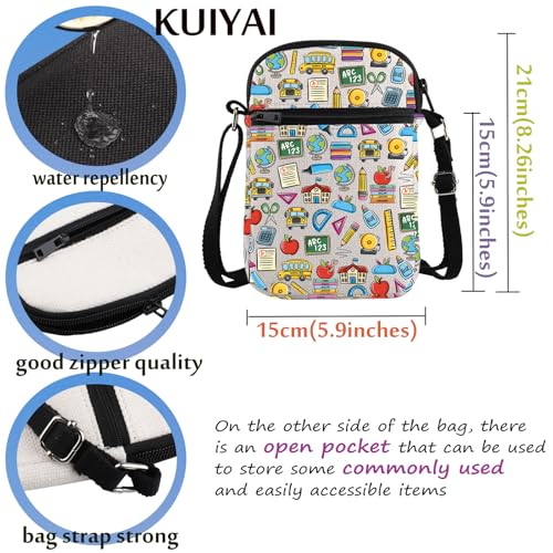 KUIYAI Teacher Appreciation Crossbody Bag Teacher Life Gift Best Teacher Gift Teaching Bag Teacher Mode Gift Educator Gift2