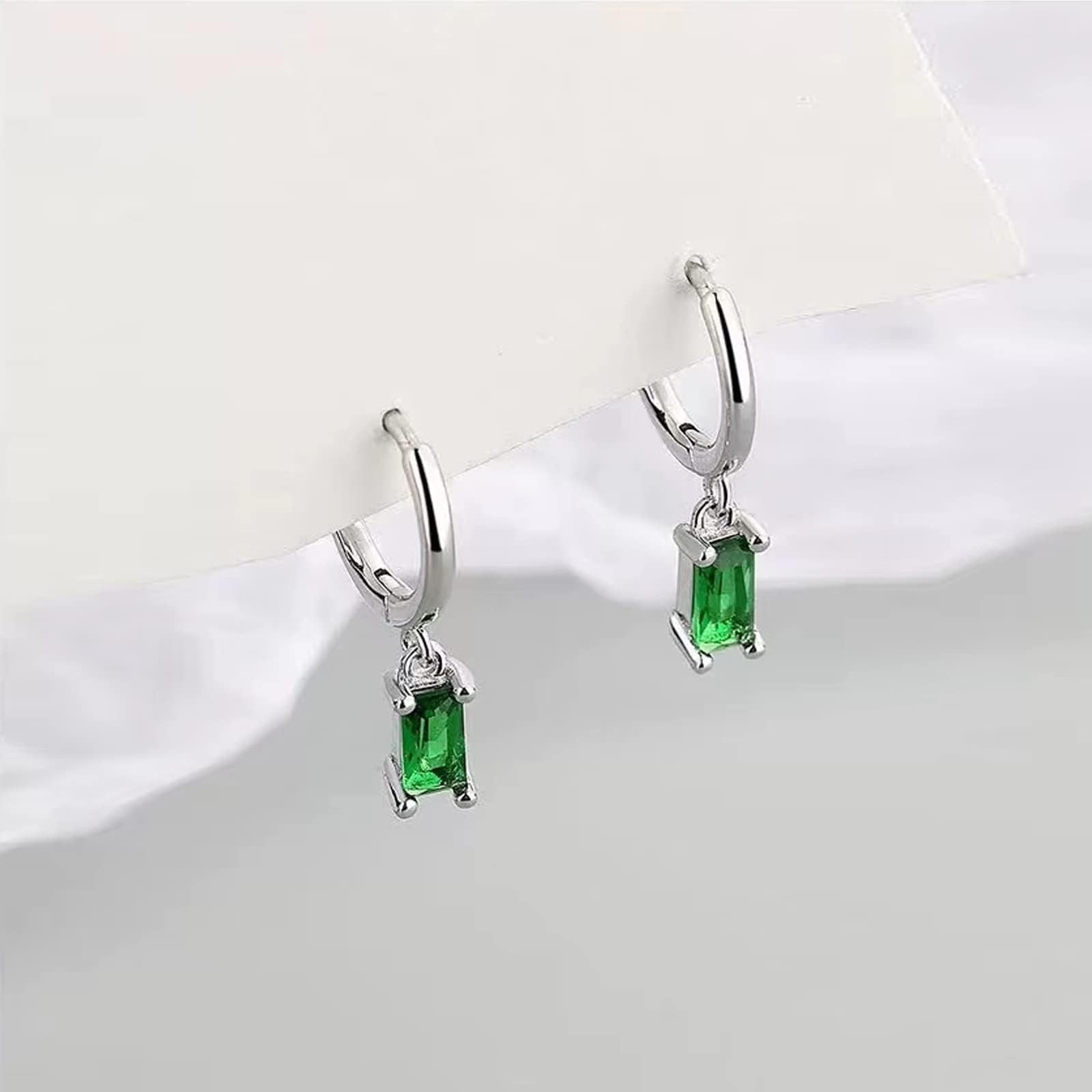 Orecchini A Cerchio Con Orecchini Pendenti, Orecchini Donna Lunghi Donna Oro 14K Orecchini Donna Oro Bambina e Uomo 2Pz