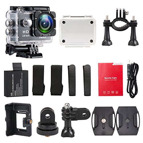 FMAIS 1080P Action Camera Camcorder Full HD LCD da...