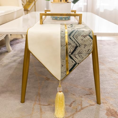 Chemin de table champêtre 33x260cm créez une ambiance douce et chaleureuse