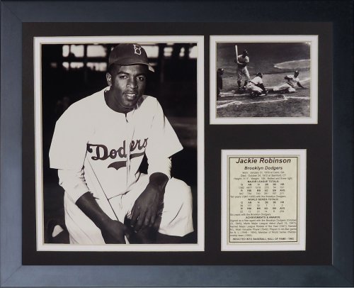 Cadre Jackie Robinson Legends Never Die idée cadeau passionné baseball