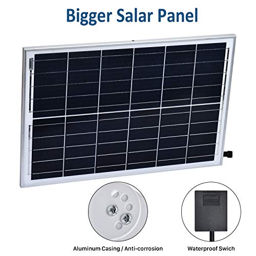 300W Solar Street Lights Outdoor Lamp, 480 LEDs 12000 Lumens, with Remote Control,Light Control, Dusk to Dawn Security Led Flood Light for Yard, Garden, Street, Basketball Court
