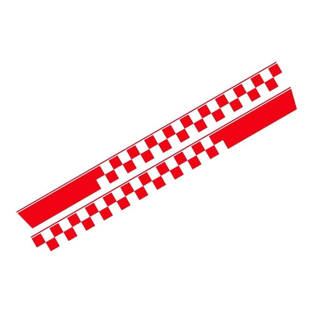 Auto Accessory Graphics Racing Sport Camper Van Decals Vinyl Stickers Auto Tuning Accessories(Glossy Red)