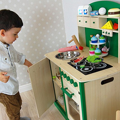 Kinderküche, Sun, Spielküche aus Holz, grün – Bild 7