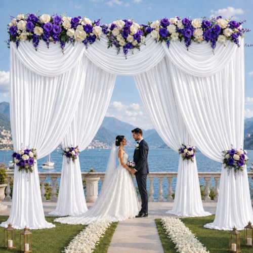 Telones de fondo blancos 20ft x 12ft 4 paneles miniatura 2