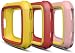AWINNER Colorful Case for Fitbit Versa,Shock-Proof and Shatter-Resistant Protective Silicone Case for Fitbit Versa Smartwatch (Pink,Red,Yellow)