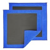 MCSDFN 2 Pack Clay Towel Auto Detailing 12 x 12 Inch Fine Grade Clay Bar Towel for Car Detailing Microfiber Car Cloth Cleaner for Cleaning & Release of Paint Contaminants, Blue