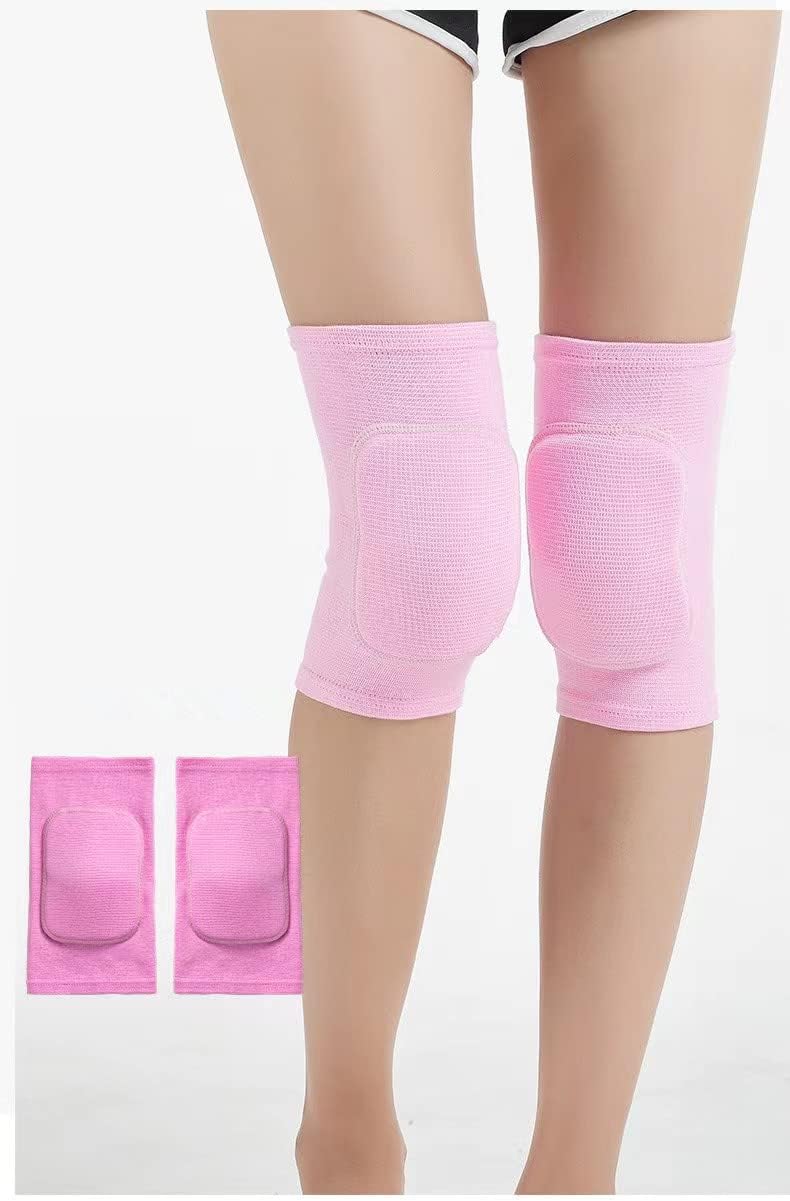 MINILUJIA Soft Breathable Knee Pads for Kid Elastic Nonslip Sponge Sleeves Flexible Children Knee Support Protector Sleeves Cover One Pair
