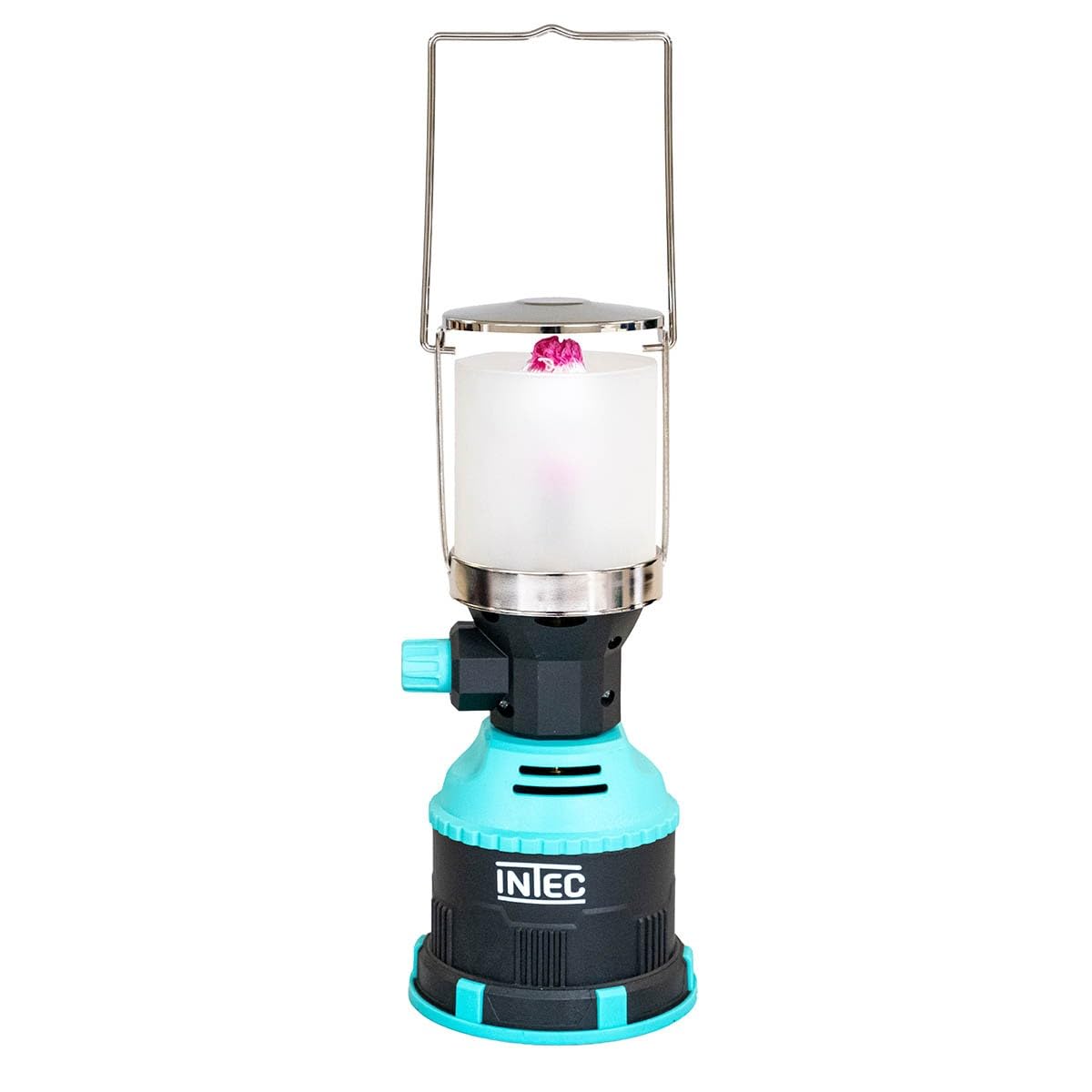INTEC - Lampe à gaz 450W piezo coque ABS pour cartouche gaz 190g Lanterne camping
