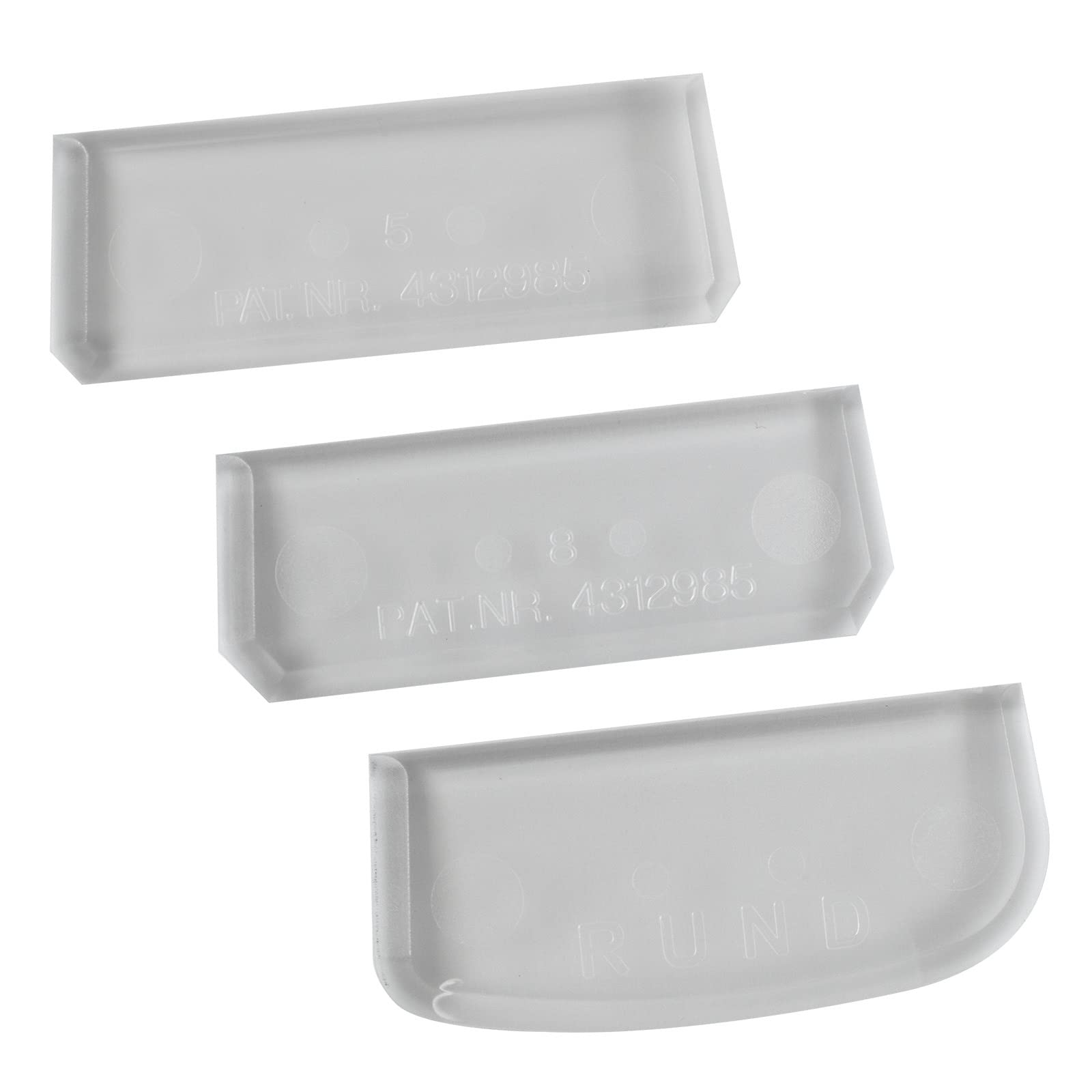 Fugenboy Set of 3 (5mm - 8mm - Round) Caulk Set, clear - Image 3