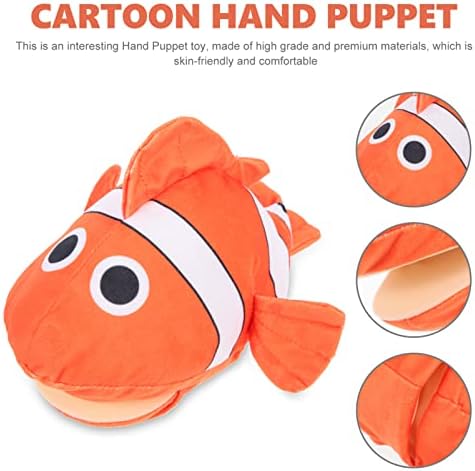 ibasenice Toys Puzzle Toys Stuffed Animal Hand Puppet Fish Puppet Toy Parent Child Interactive Toy Plush Animal Toys Storytelling Puppet Figures for Kids Child Favors Baby Educational Puppy 2 518tkFzME7L. AC
