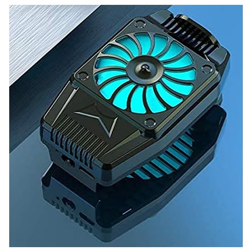 Maxjaa Mobiltelefon radiator USB uppladdningsbar telefon kylfläns tyst mobiltelefon kylare mobiltelefon kylkonsol med fläkt element infällbar klämma för smartphone spela spel titta på videor