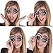 Ocean Line 60th Birthday Glasses - Number Crystal Frame, Party Favors, Wedding, Funny Costume Sunglasses, Novelty Eyewear Celebration Decoration for Kids and Adults 6 Pack (60)