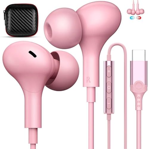 タイプc イヤホン 有線 マイク付き 磁気設計 カタル型 通話可能 対応 iPhone 17 16 Pro Max 16e 17 Air USB Type-Cイヤフォン 対応iPad Pro A16 Air Mini 6 Pixel 8a 9a 対応Sam