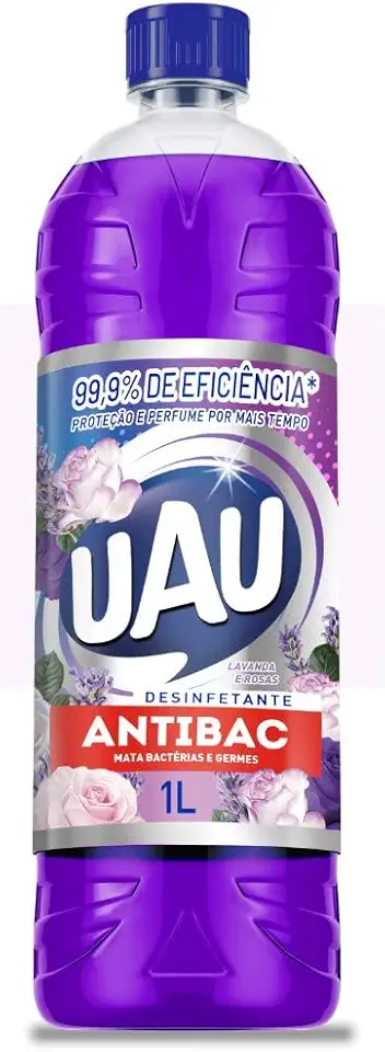 UAU DESINFETANTE ANTIB LAV E ROSAS 1L