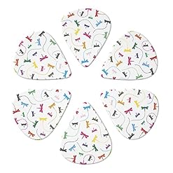 Lot de 6 médiators colorés en forme de libellule pour guitare acoustique, guitare électrique, basse, ukulélé – fins… - Les Beatles, Paul McCartney, John Lennon, RIngo Starr, George Harrison Lot de 6 médiators colorés en forme de libellule pour guitare acoustique, guitare électrique, basse, ukulélé - fins… – Image 4