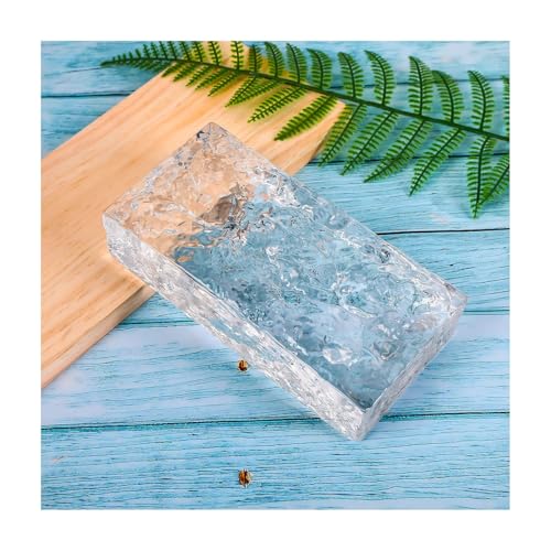 Bloc de verre rectangulaire pour cloison de bureau design et séparation salon maison