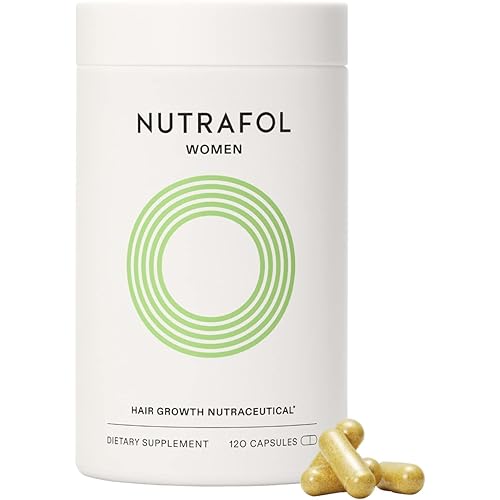 Nutrafol Women's Hair Growth Supplements, Ages 18-44, Clinically Proven for Visibly Thicker and Stronger Hair, Dermatologist Recommended - 1 Month Supply