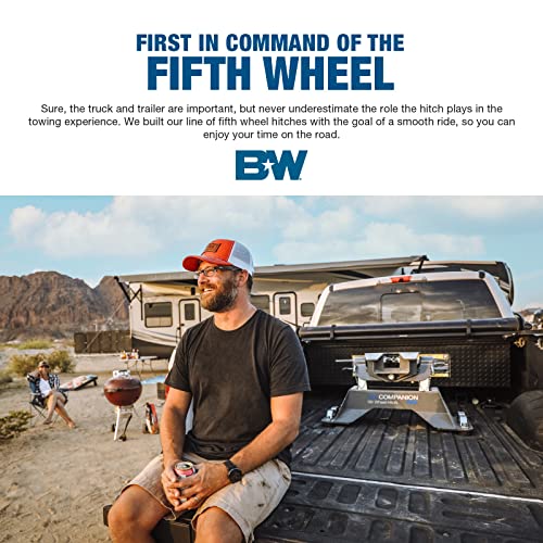 B&W Trailer Hitches Patriot 18K Rail Mounted Slider Fifth Wheel Hitch