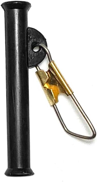 1.5" Sinker Slides, 100 Pcs Black, for Saltwater & Freshwater Fishing, Ideal for Surf Fishing, Catfish & Bottom Fishing Setups