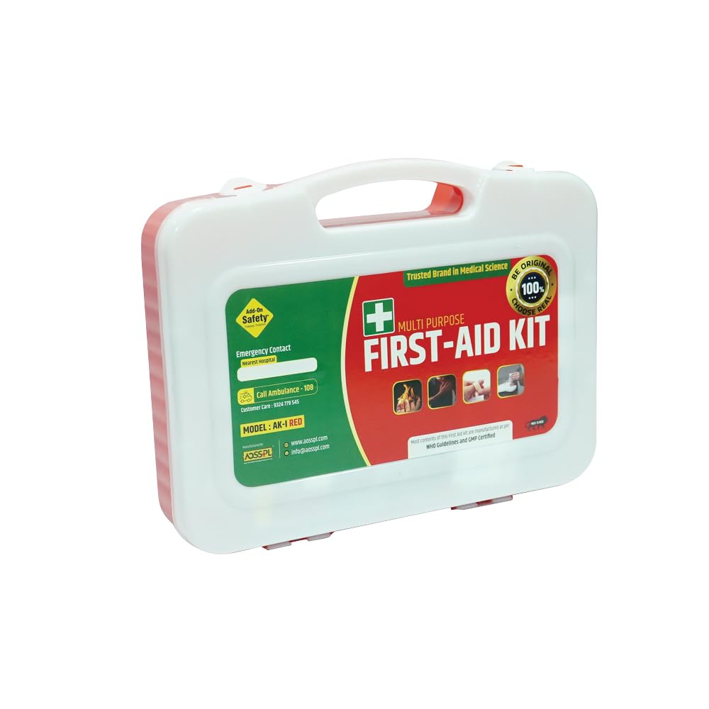 Add-on Safety First Aid Kit (with all the items inside) - AK-I - Red 1