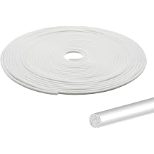 20FT Thin Backer Rod 1/8 inch, White Rubber Caulk Saver, Concrete Expansion Joint Filler, Weather Strip Seal for Gaps and Joints