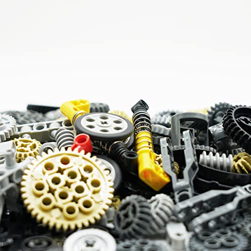 Technical Parts Cars Gears Axles - Wheels Connectors Building Block Accessories Pieces Sets, Chain Link Pins Connector Joints Bricks,Shock Absorber, Moc Technical Lots Pack Bulk Toys #TOP5