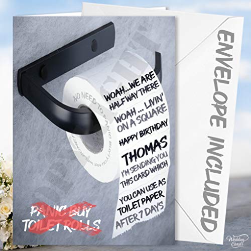 Wedding Cards Happy Birthday Card personalised with any name and colours