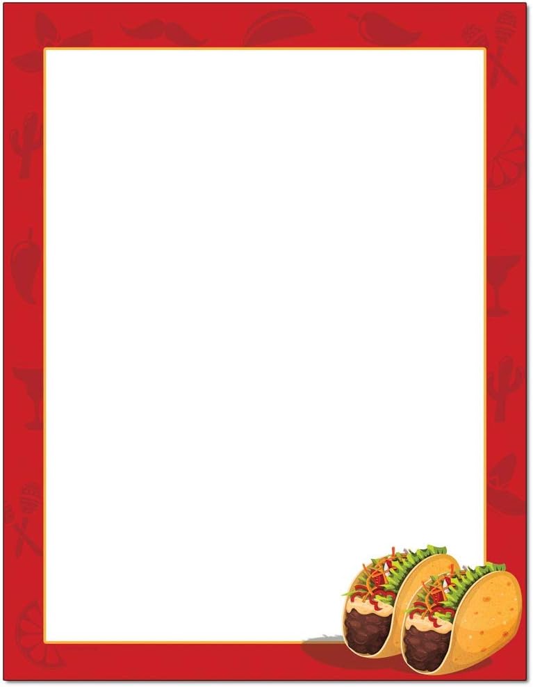 Taco Tuesday Letterhead Laser & Inkjet Printer Paper (100 Sheets)