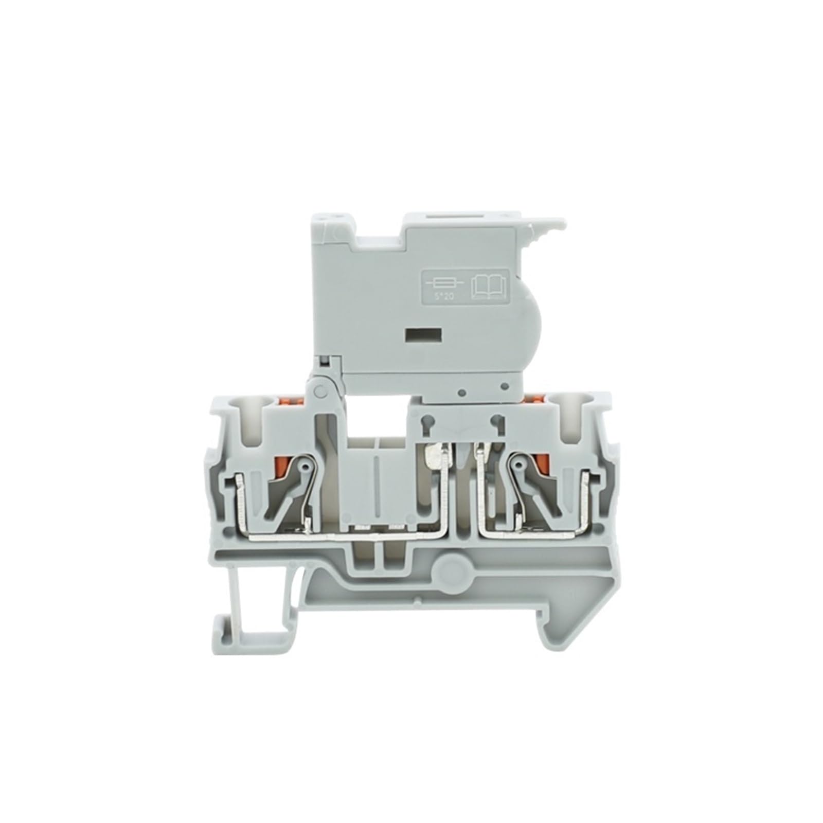 Bornier modulaire à fusible PT 4-HESI 5 x 20 mm, 10 pièces, connexion enfichable, câble de 4 mm, connecteur de rail DIN NS35 PT4-HESI 4 mm²(Gray,Without Fuse)