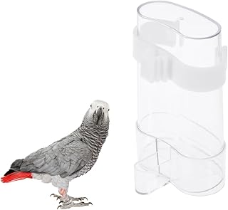 Bird Parrot Feeding Cup Removable Automatic Water Feeder 220ml