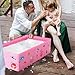 Tohetsuzp Collapsible Baby Bathtub, Portable Foldable Travel Baby Bath for Infant Toddler, Converts Shower to Tub, No Assembly Folds Flat for Storage, 6M-5 Years, Pink