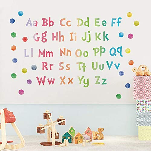 Alphabe Abc Wall Decals Learning Educational Peel And Stick Alphabet Wall Stickers Educational Classroom Stickers For Kids Playroom Bedroom Decorations (Abcabc) #TOP3