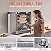 VEVOR Hot Box Food Warmer, 5-Tier Concession Warmer with Water Tray, 5 Pans, Double-Door and Adjustable Shelves, Stainless Steel Food Warmer Cabinet, Ideal for Storing Pizza, Chicken, Restaurant