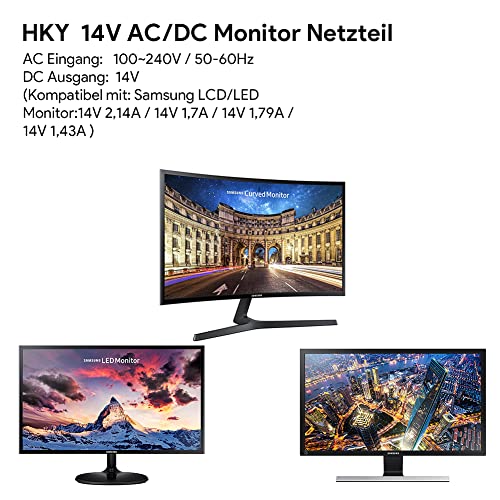 HKY 14V 1.7A Alimentatore AC Adattatore per