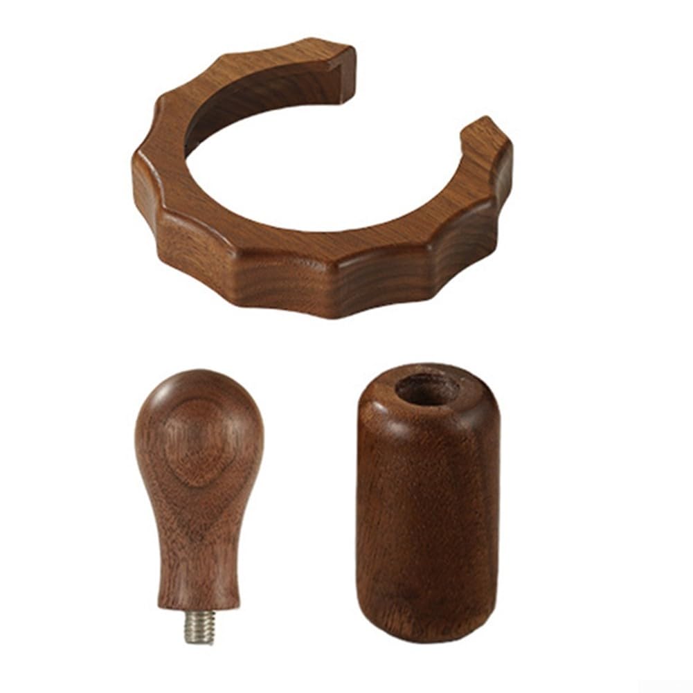 Mango de madera GemiLai 3145 para portafiltros de café en juego de 3 piezas