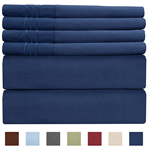 Extra Deep Pocket Sheets - 6 Piece Sheet Set - Queen Sheets Deep