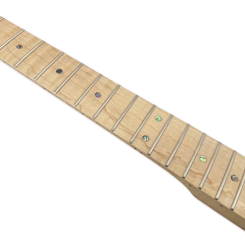 Gryf gitary elektrycznej Tiger Striped 21 Fret 25,5 cala Żółta farba zastępcza