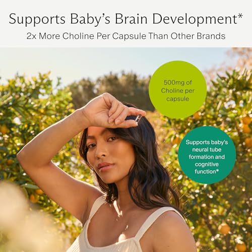 Image of Needed. Prenatal Choline+ for Cognitive Development, 30 Liquid Capsules | Choline Supplements For Pregnancy, Aids Baby Brain Development & Supports Healthy Pregnancy, Third Party Tested