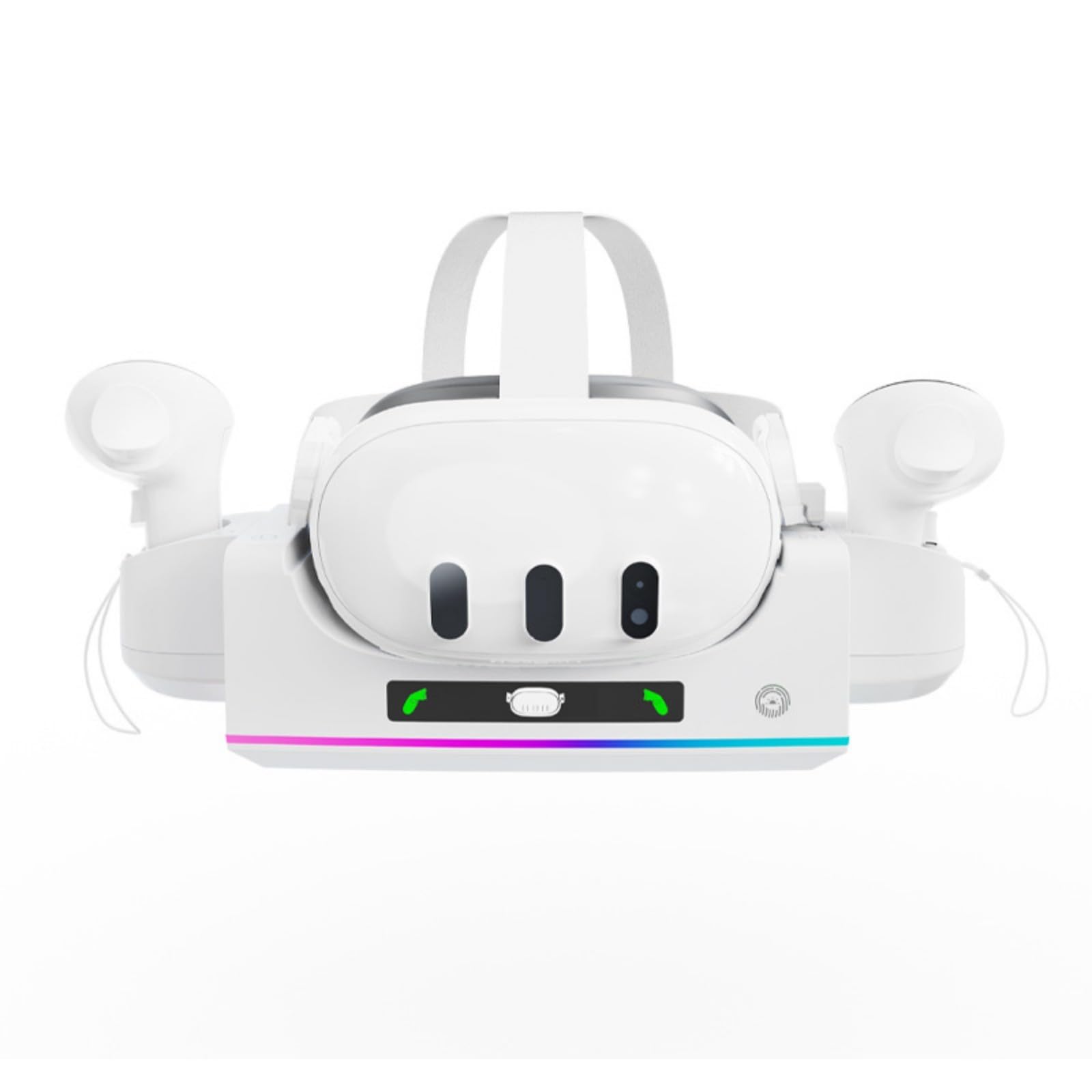 Base di ricarica per occhiali di realtà virtuale 3S e supporto per controller con piedini antiscivolo per stabilità Base antiscivolo