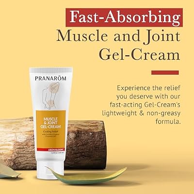 Pranarom - Aromalgesic Muscle & Joint Gel-Cream 100ml - Relaxing with Body Massage Oil - Fast-Absorbing, Non-Greasy - Organic