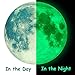 MAFOX Glow in The Dark Wall or Moon Stickers – Luminous Decal Stickers for Simulated Moon Effect at Night – Ideal Kids Decor or Adults – for Kids Boys Girls